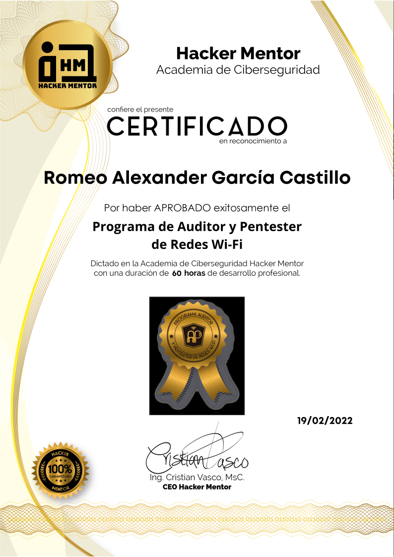 Auditor y Pentester de Redes WiFi